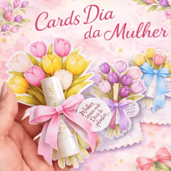 Arquivo Dia da Mulher Cards Tulipas  1
