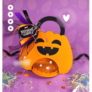 Arquivo de Corte Caixa Suporte Bola Acrilica Abobora 2