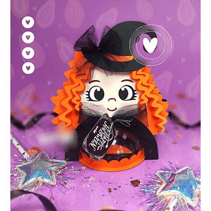 Arquivo de Corte Suporte para Bola Acrilica Bruxinha 2