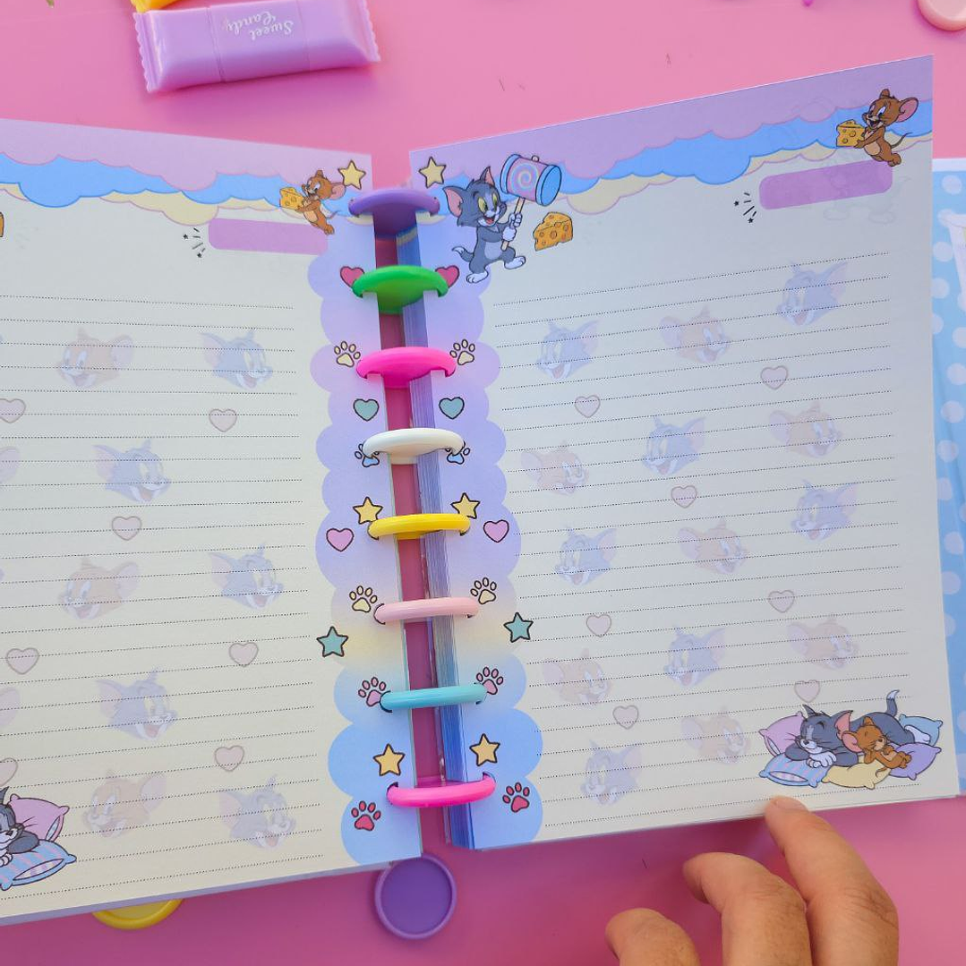 Arquivo Caderno Especial A5 Quadro Embutido Tom e Jerry 4