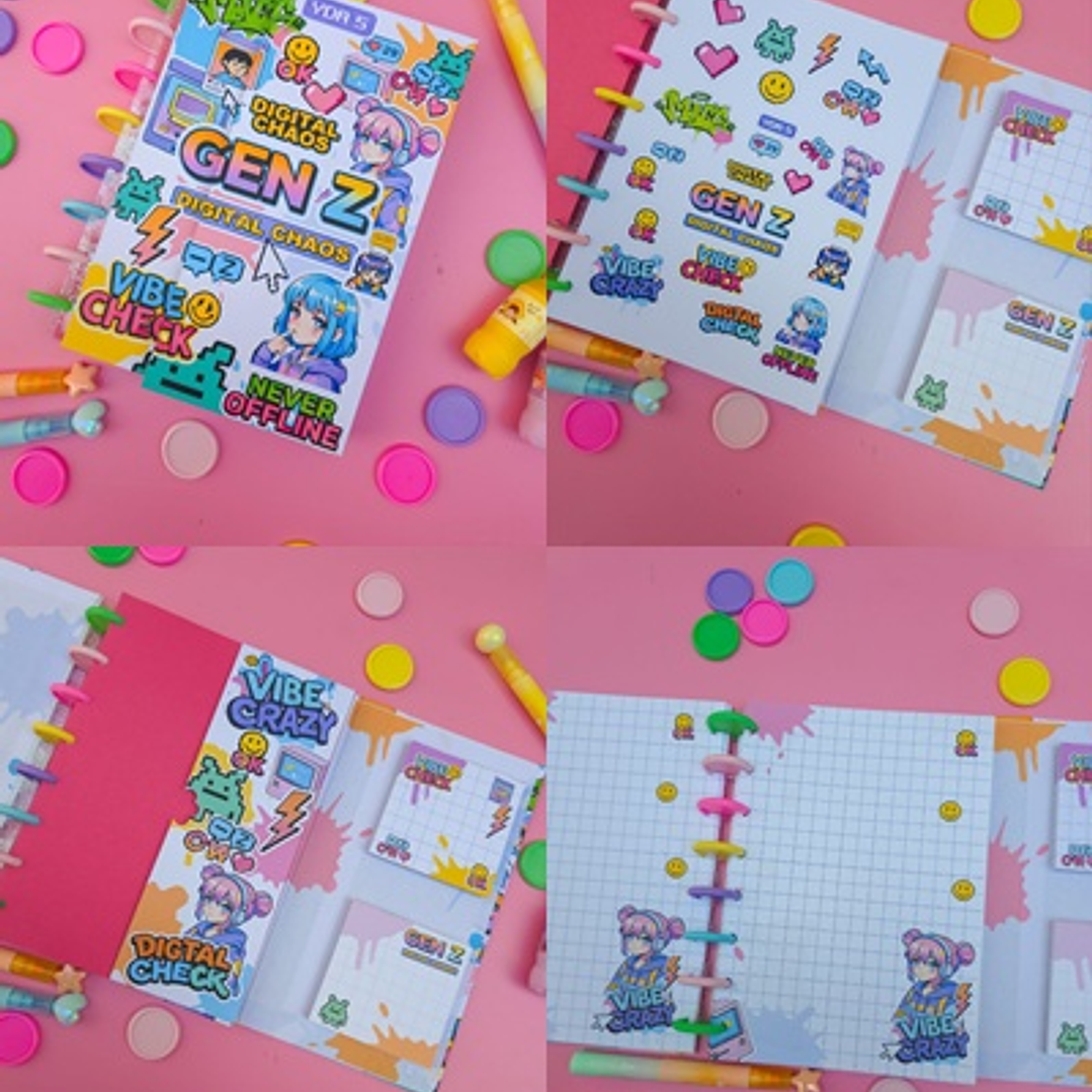 Arquivo Caderno Especial Duplo Disco A5 Geração Z 1