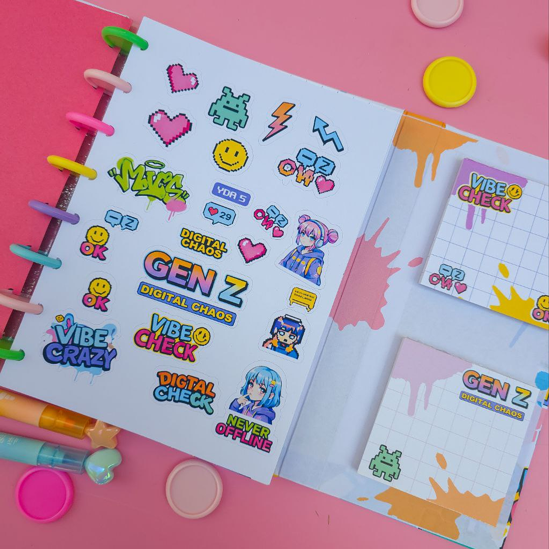 Arquivo Caderno Especial Duplo Disco A5 Geração Z 3