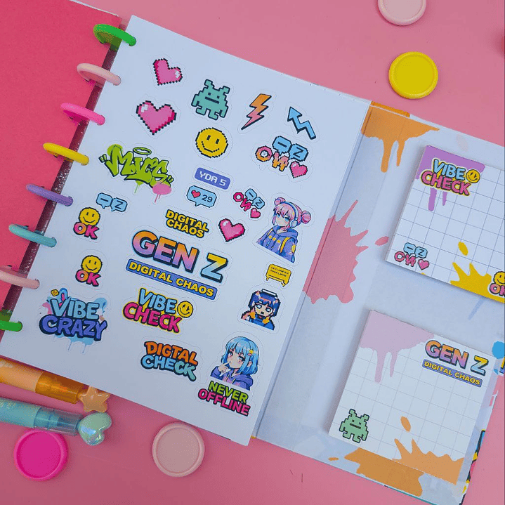 Arquivo Caderno Especial Duplo Disco A5 Geração Z 3