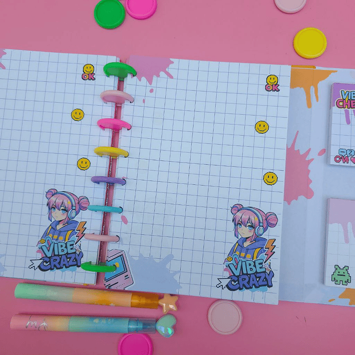 Arquivo Caderno Especial Duplo Disco A5 Geração Z 4