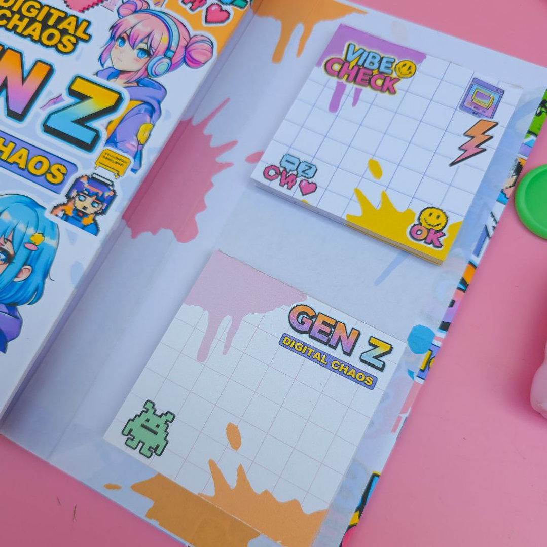 Arquivo Caderno Especial Duplo Disco A5 Geração Z 8