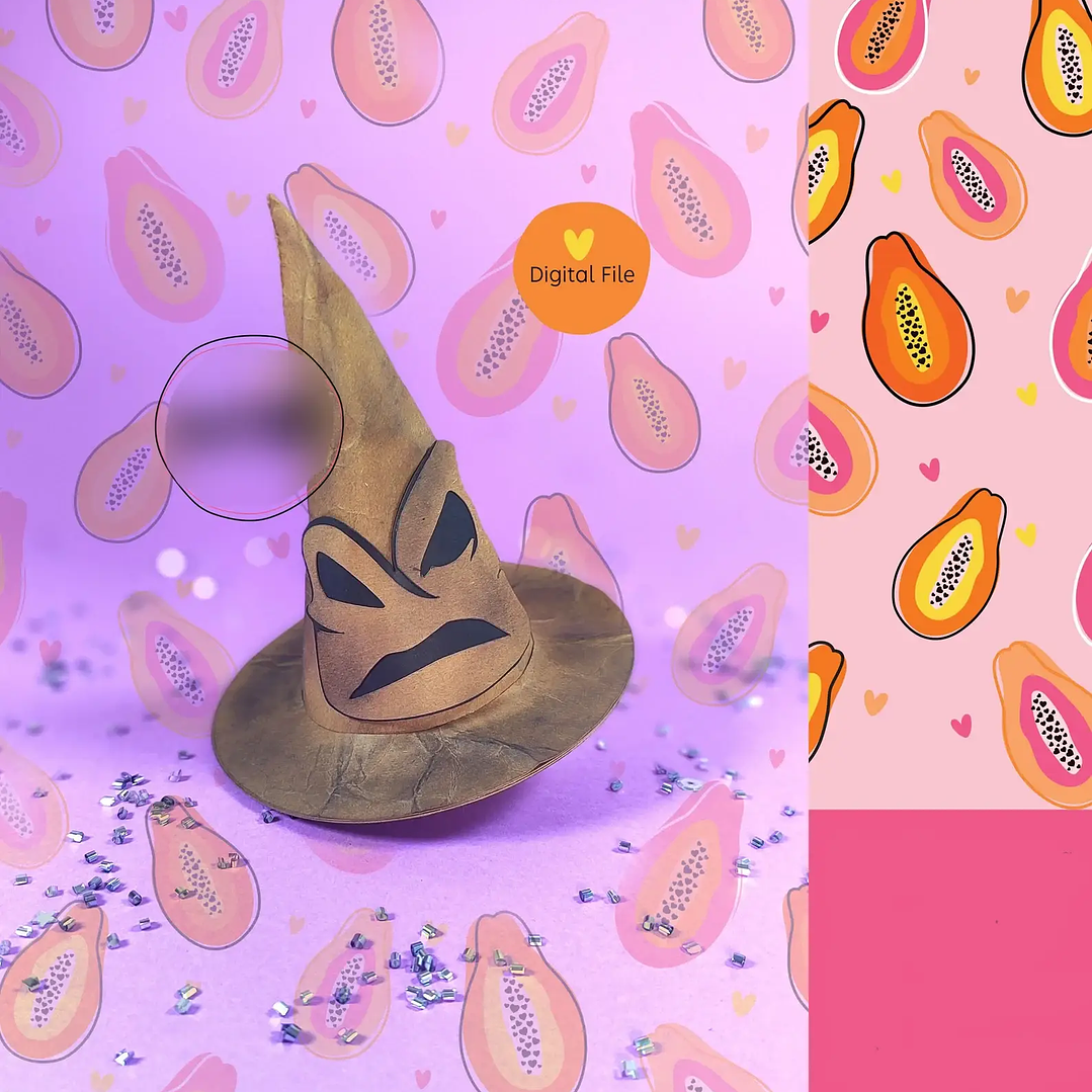 Arquivo de Corte Suporte Bola Acrilica Harry Potter Chapeu Seletor 1