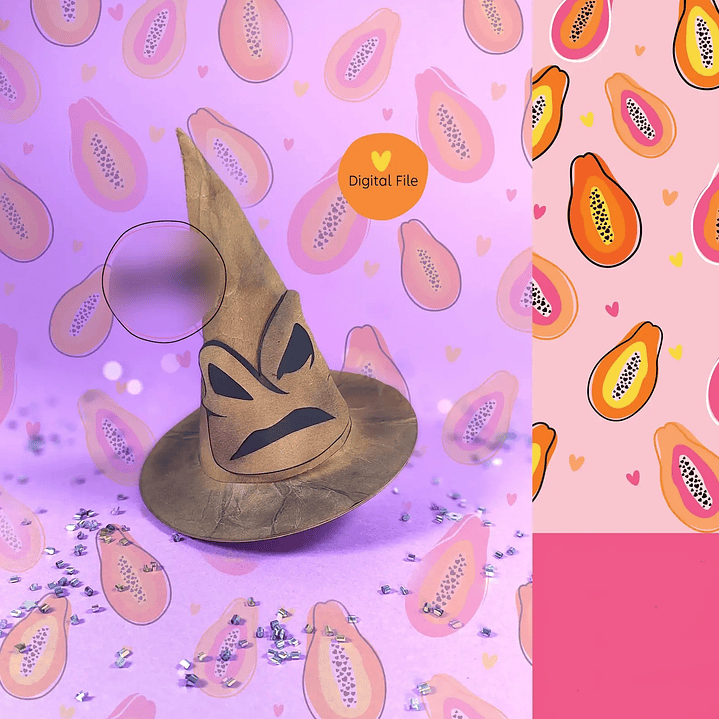 Arquivo de Corte Suporte Bola Acrilica Harry Potter Chapeu Seletor 1