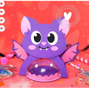 Arquivo de Corte Suporte Bola Acrilica Morcego