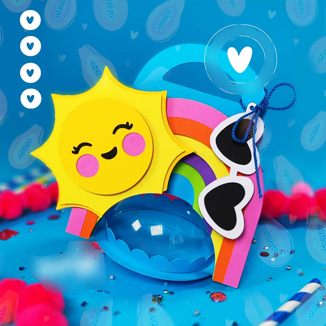 Arquivo de Corte Suporte Bola Acrilica Pool Party  1