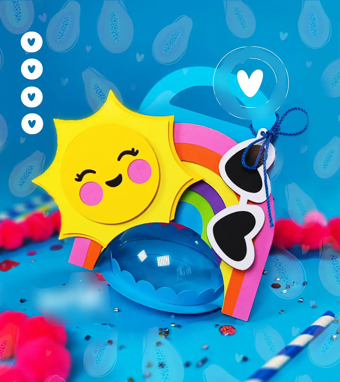 Arquivo de Corte Suporte Bola Acrilica Pool Party  1