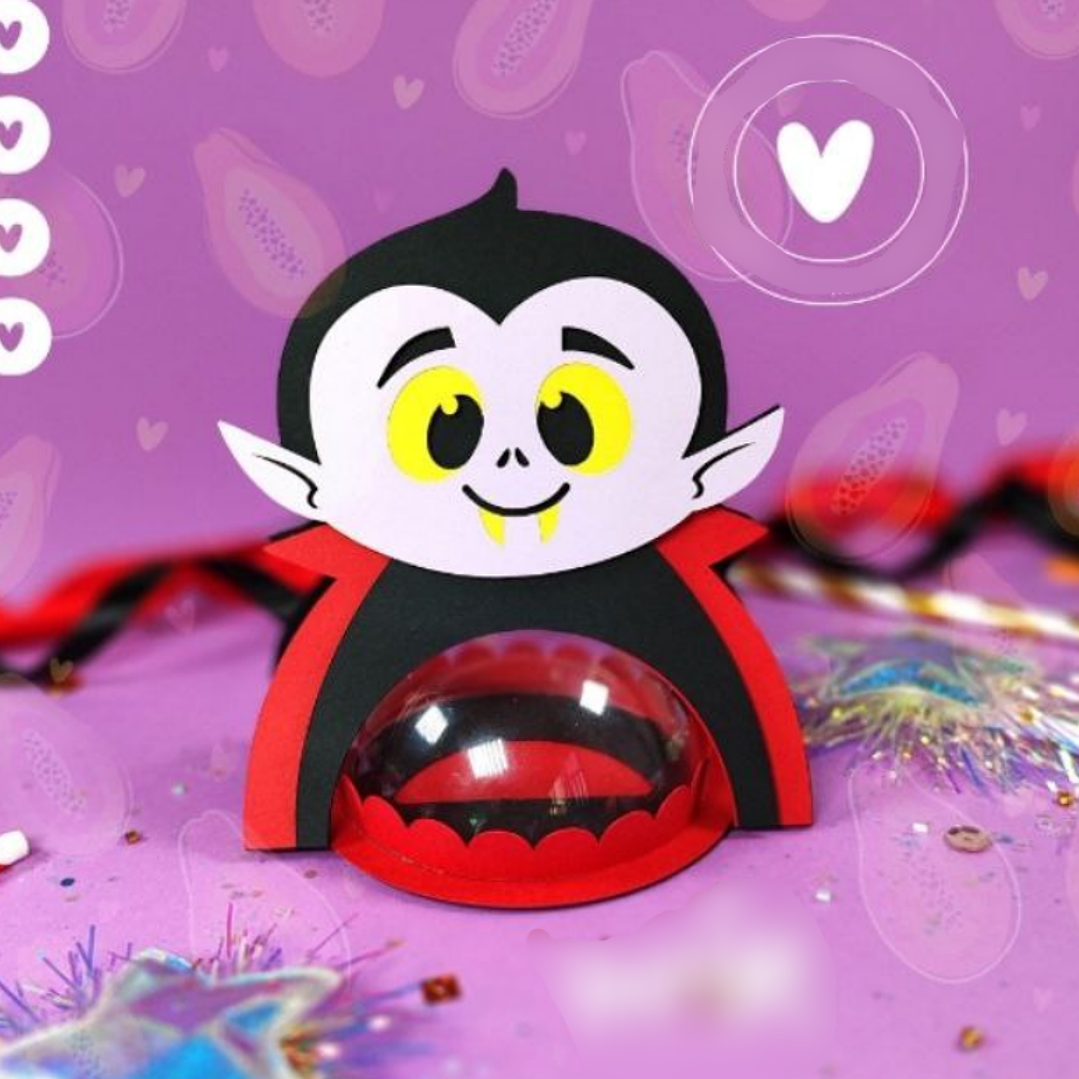 Arquivo de Corte Suporte Bola Acrilica Vampirinho 1