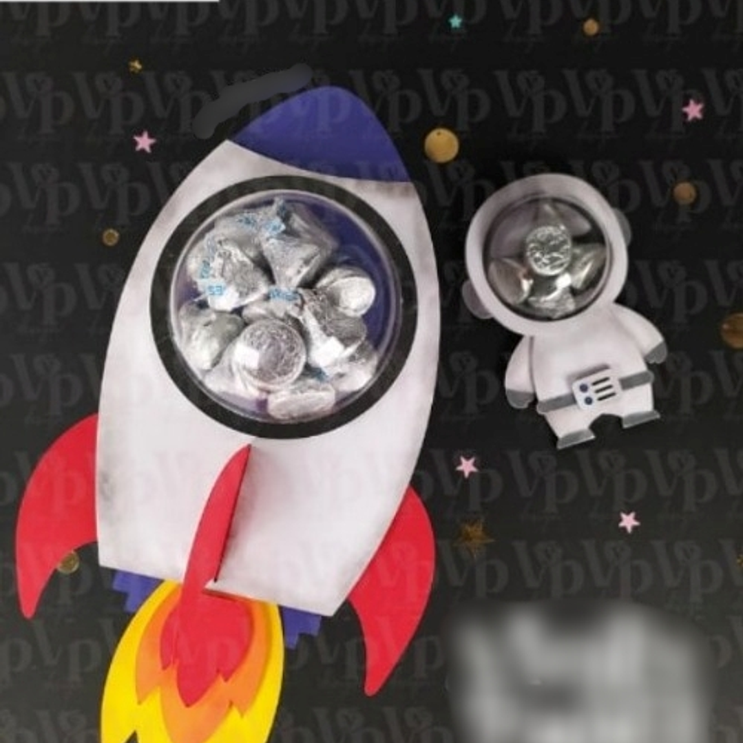 Arquivo de Corte Astronauta e Foguete  1