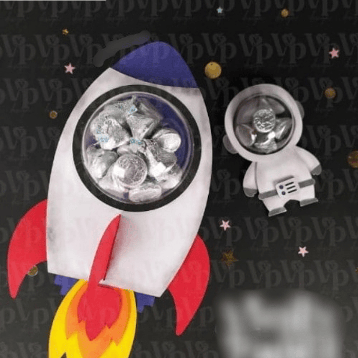 Arquivo de Corte Astronauta e Foguete  1