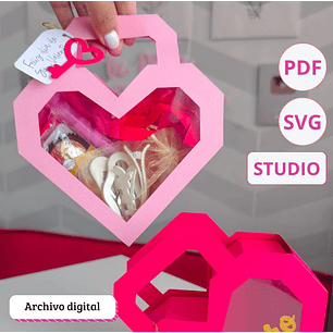 Arquivo Dia dos Namorados Caixa Coração Visor