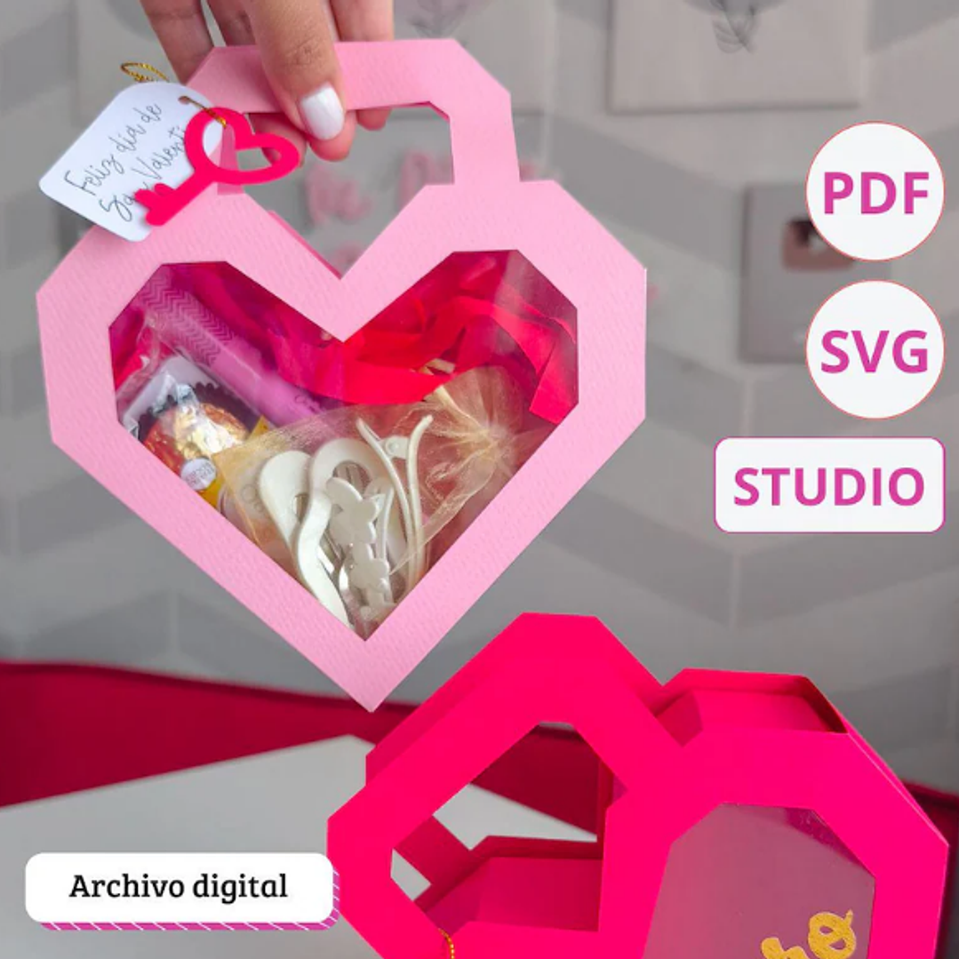 Arquivo Dia dos Namorados Caixa Coração Visor 1