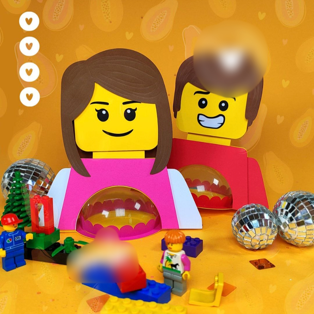 Arquivo de Corte Suporte Doce Lego  1