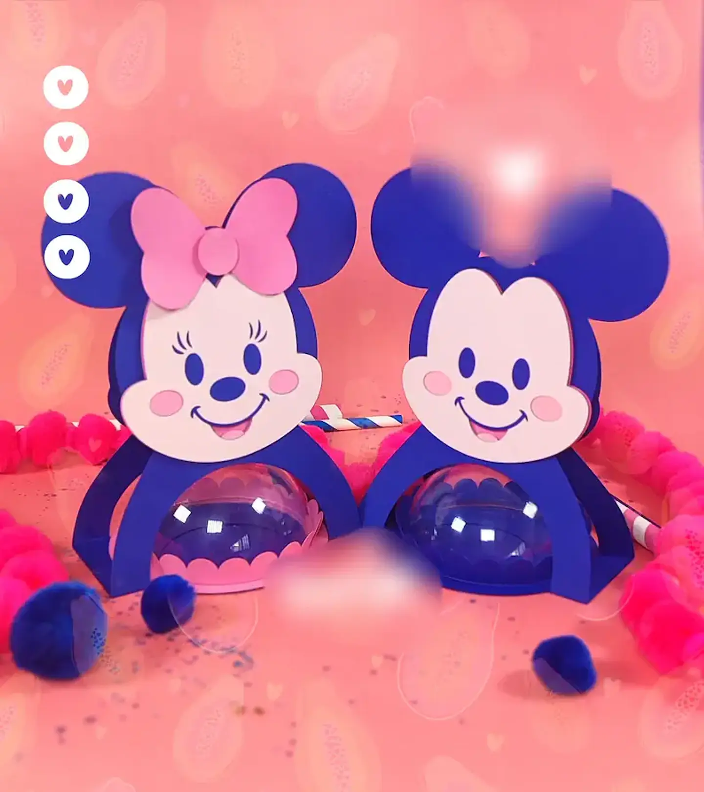 Arquivo de Corte Suporte Bola Minnie e Mickey Vintage 1