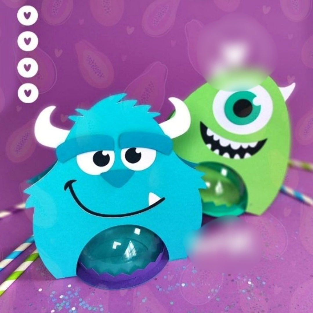 Arquivo de Corte Porta Doces Monstros S A 1