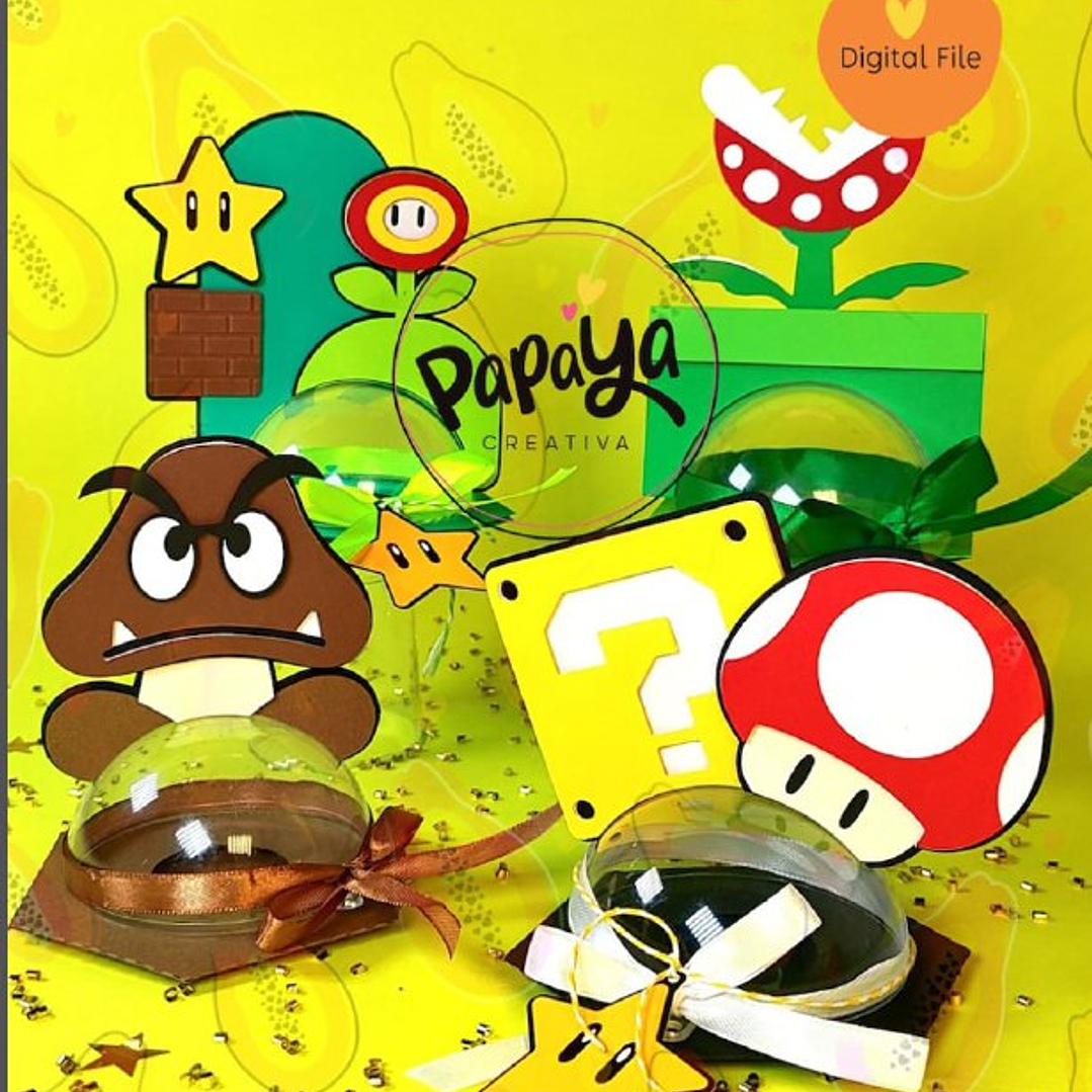 Arquivo de Corte Suporte para Doce Super Mario 1