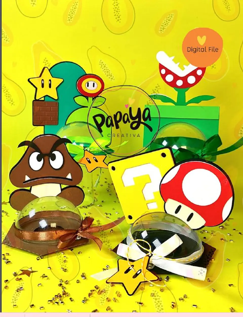 Arquivo de Corte Suporte para Doce Super Mario 1