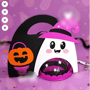 Arquivo de Corte Suporte para Doce Fantasma e Play Doh