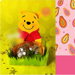 Aquivo de Corte Suporte para Doces Ursinho Pooh
