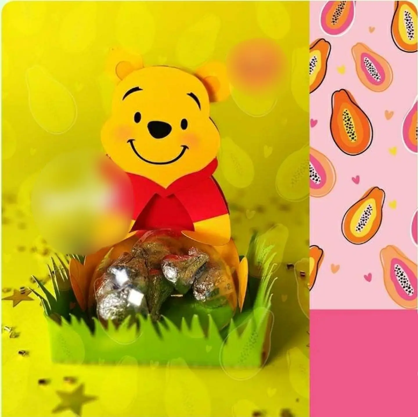 Aquivo de Corte Suporte para Doces Ursinho Pooh 1