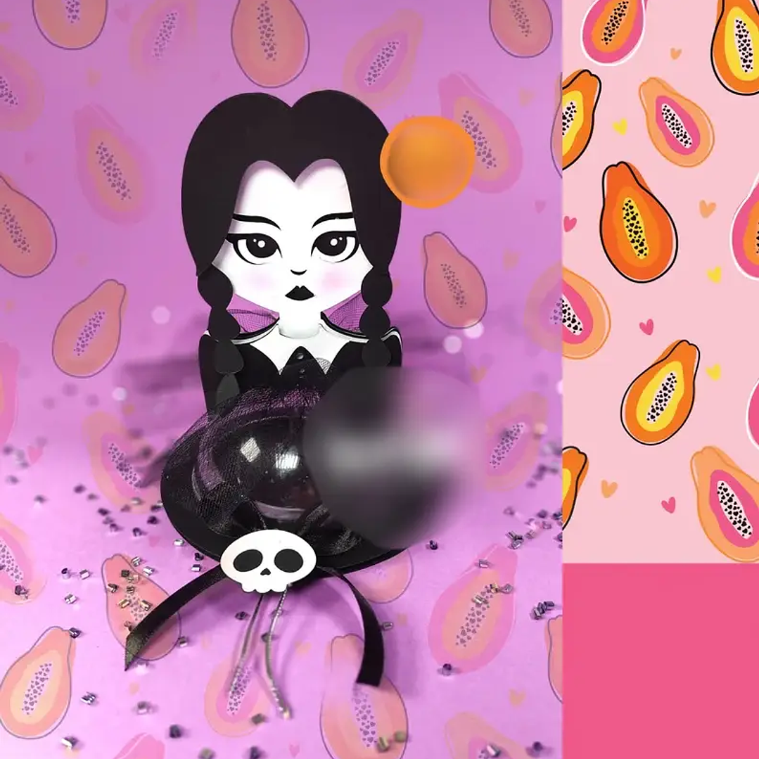 Arquivo de Corte Suporte de Doces Wandinha  1