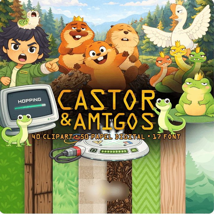 Kit Digital Castor e Amigos  1