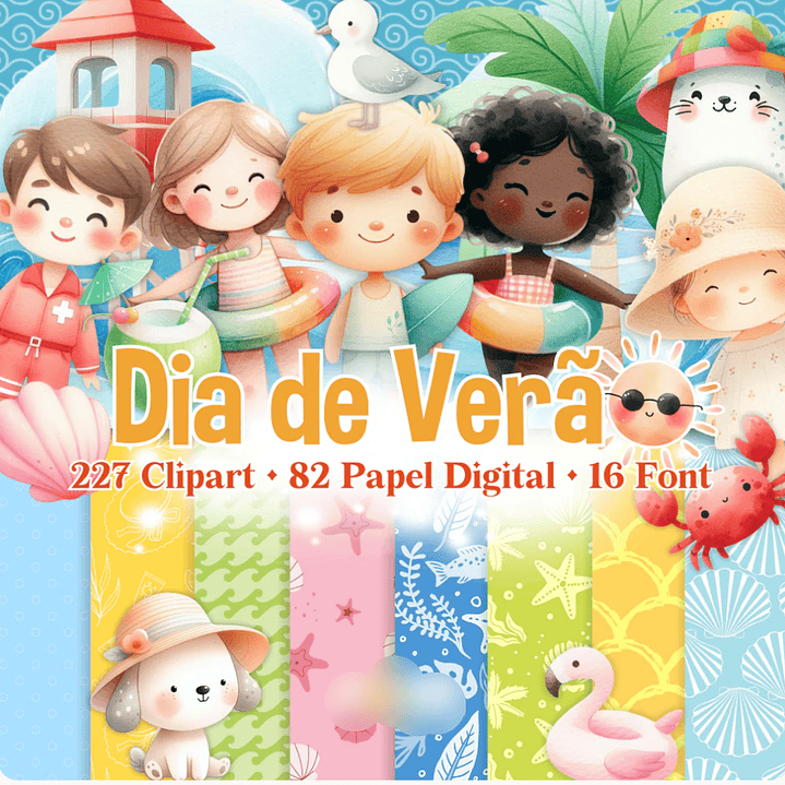 Kit Digital Dia de Verão  1