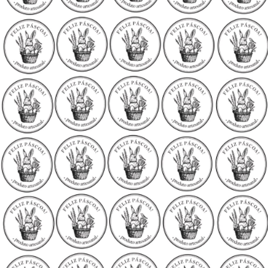 Arquivo Páscoa Adesivo Vintage  1