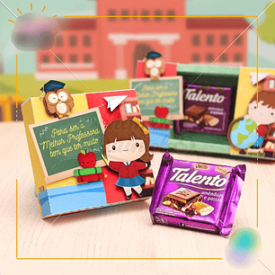 Arquivo de Corte Caixa para Mini Talento Dia dos Professores