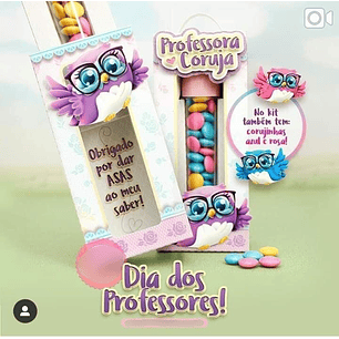 Arquivo de Corte Caixa Tubete dia dos Professores