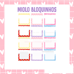 Arquivo de Corte Miolo Bloquinhos 