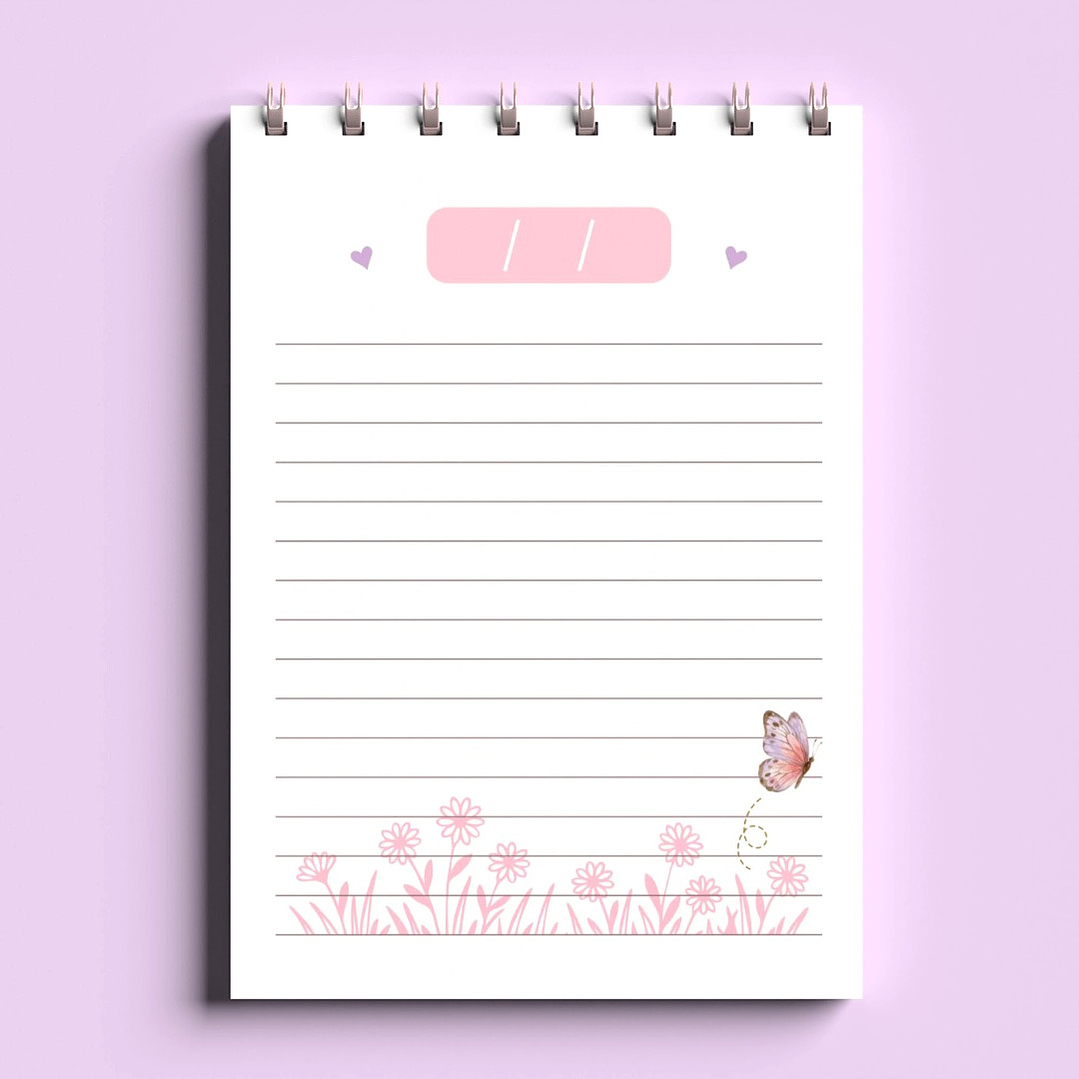 Arquivo Bloco Bonequinhas A6 Wire-O Espiral  2