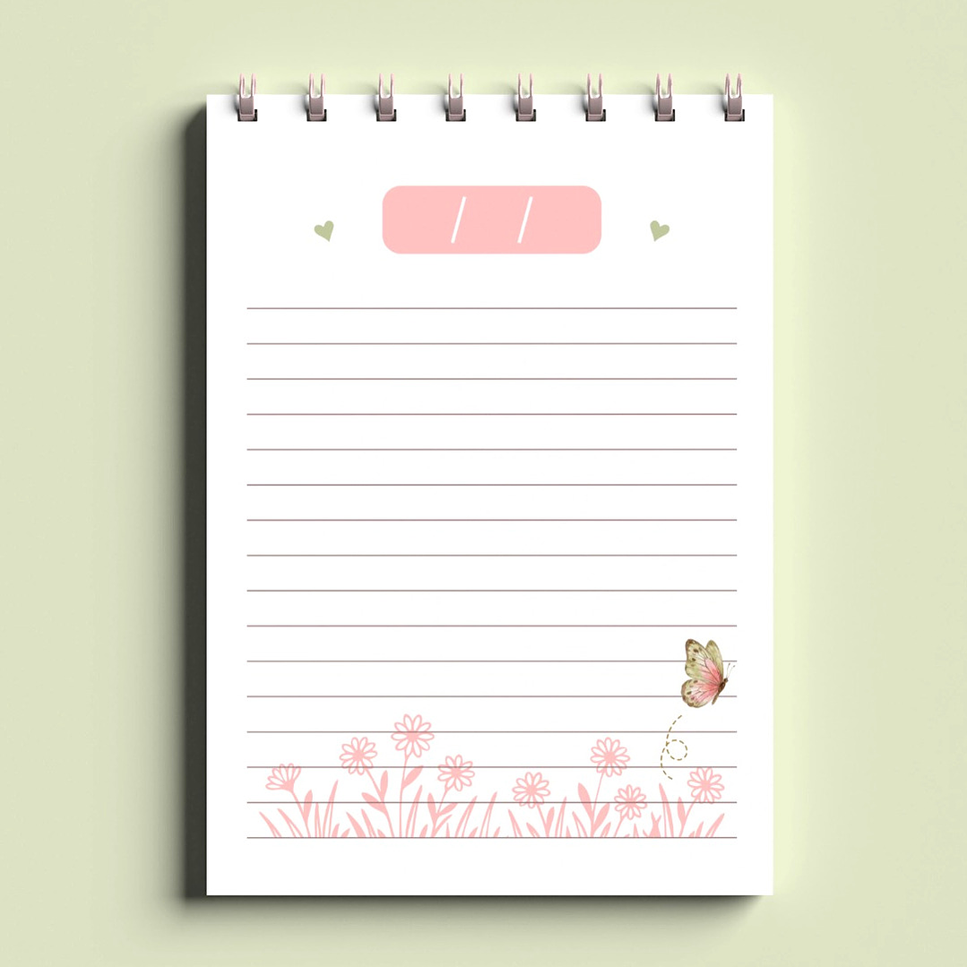 Arquivo Bloco Bonequinhas A6 Wire-O Espiral  4