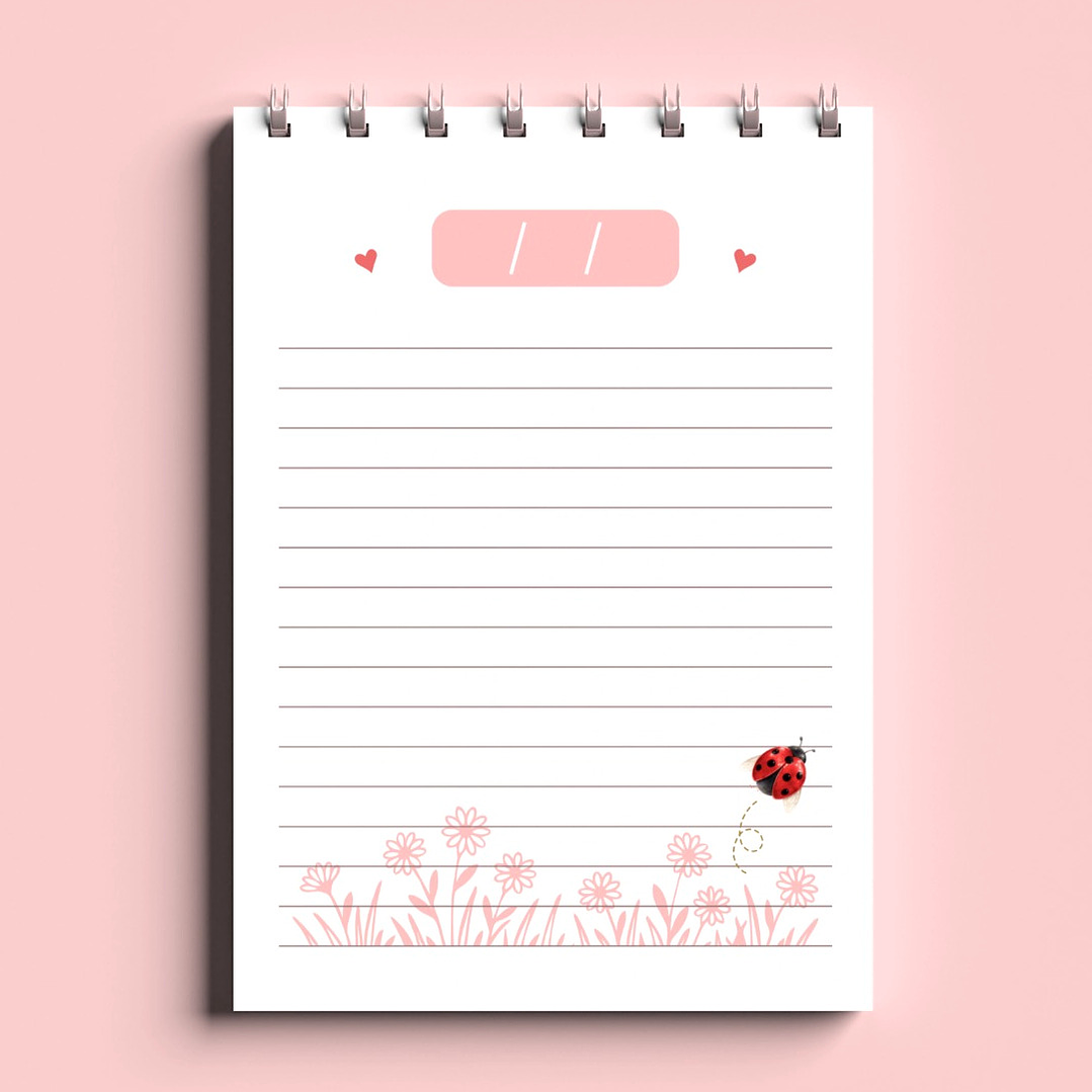 Arquivo Bloco Bonequinhas A6 Wire-O Espiral  9