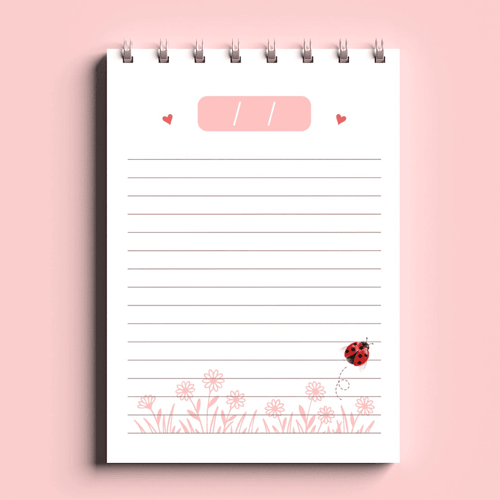 Arquivo Bloco Bonequinhas A6 Wire-O Espiral  9