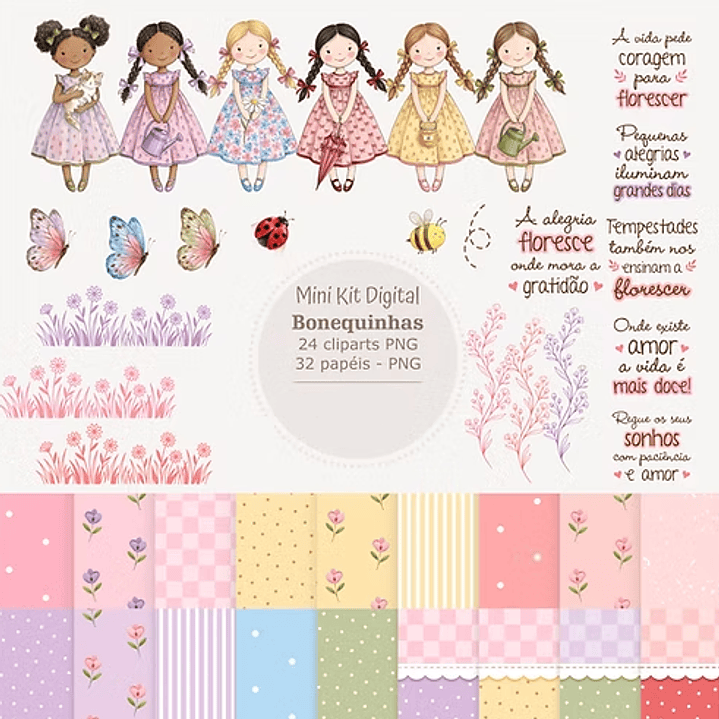 Kit Digital Bonequinhas 1