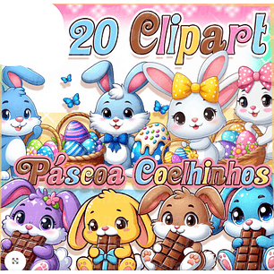 Kit Digital Páscoa Coelhinhos 