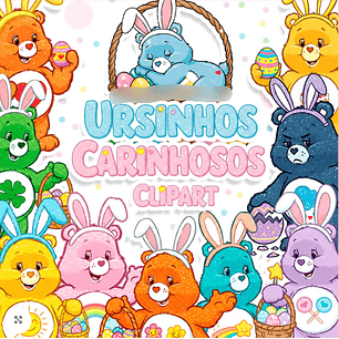 Kit Digital Páscoa Ursinhos Carinhosos
