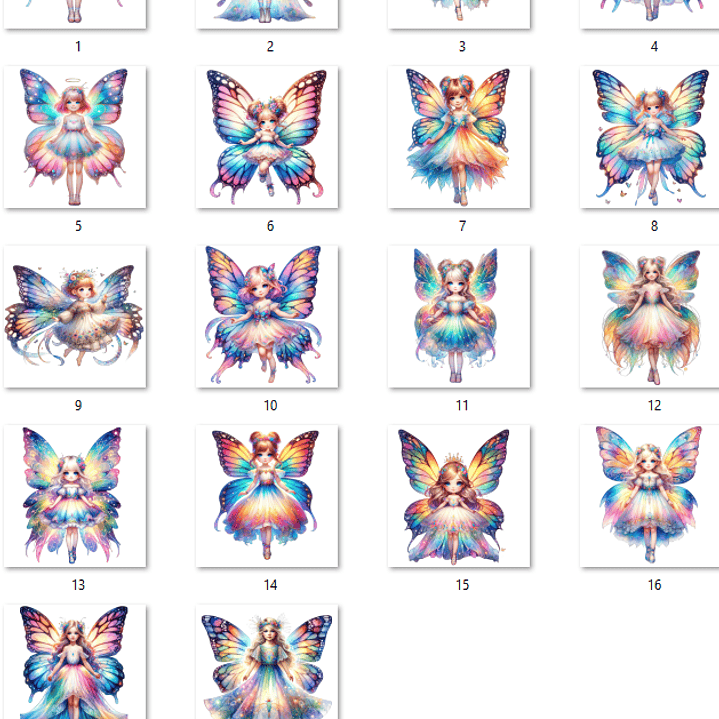 Kit Digital Borboleta Menina Fada  2