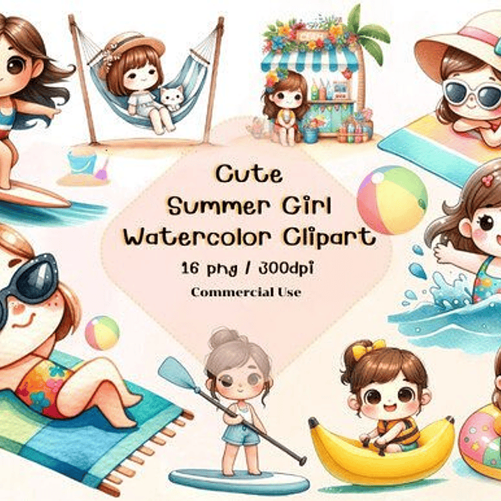 Kit Digital Praia Menina  1