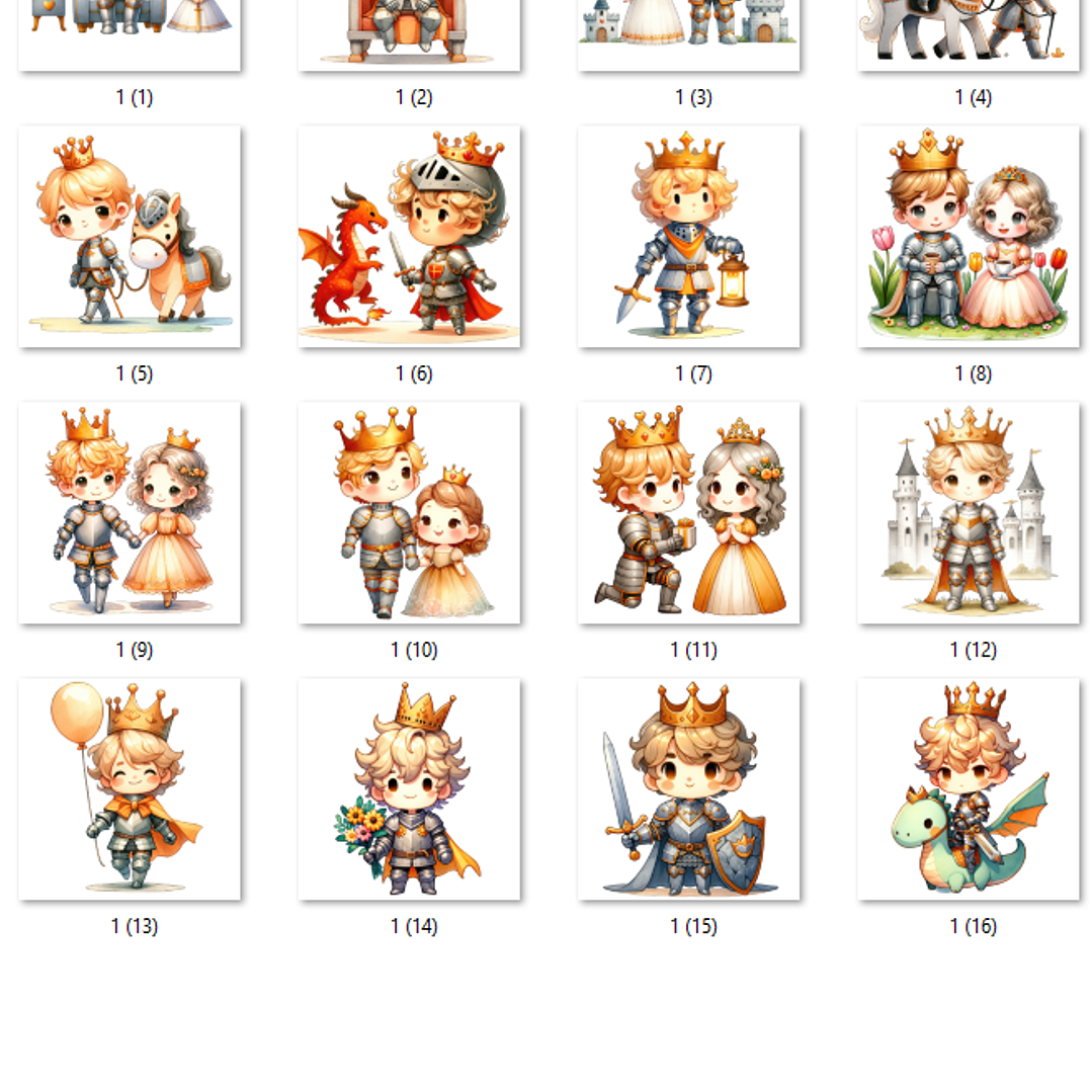 Kit Digital Príncipe Aquarela  2