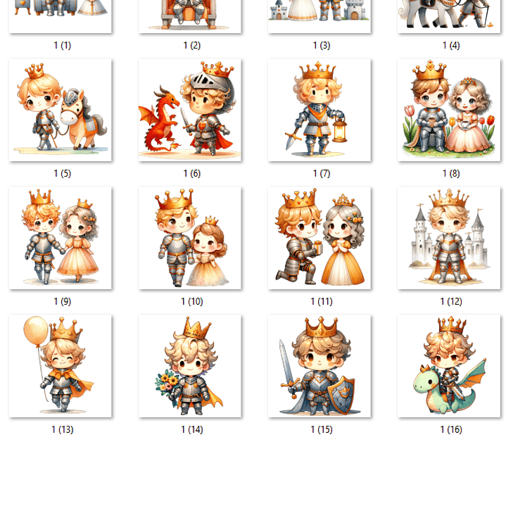 Kit Digital Príncipe Aquarela  2