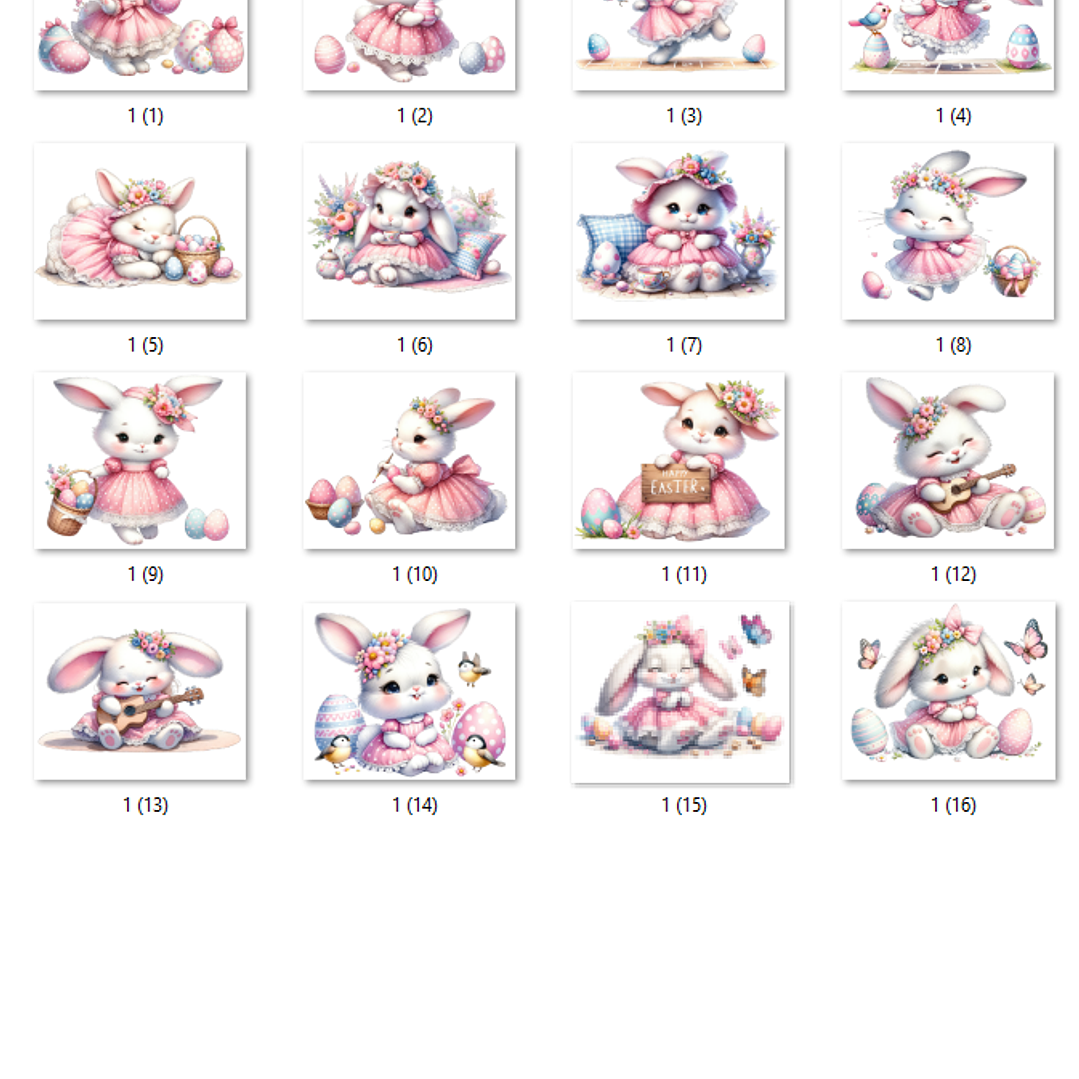 Kit Digital Páscoa Coelhinha Rosa 2