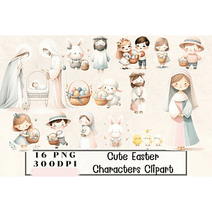 Kit Digital Páscoa Aquarela