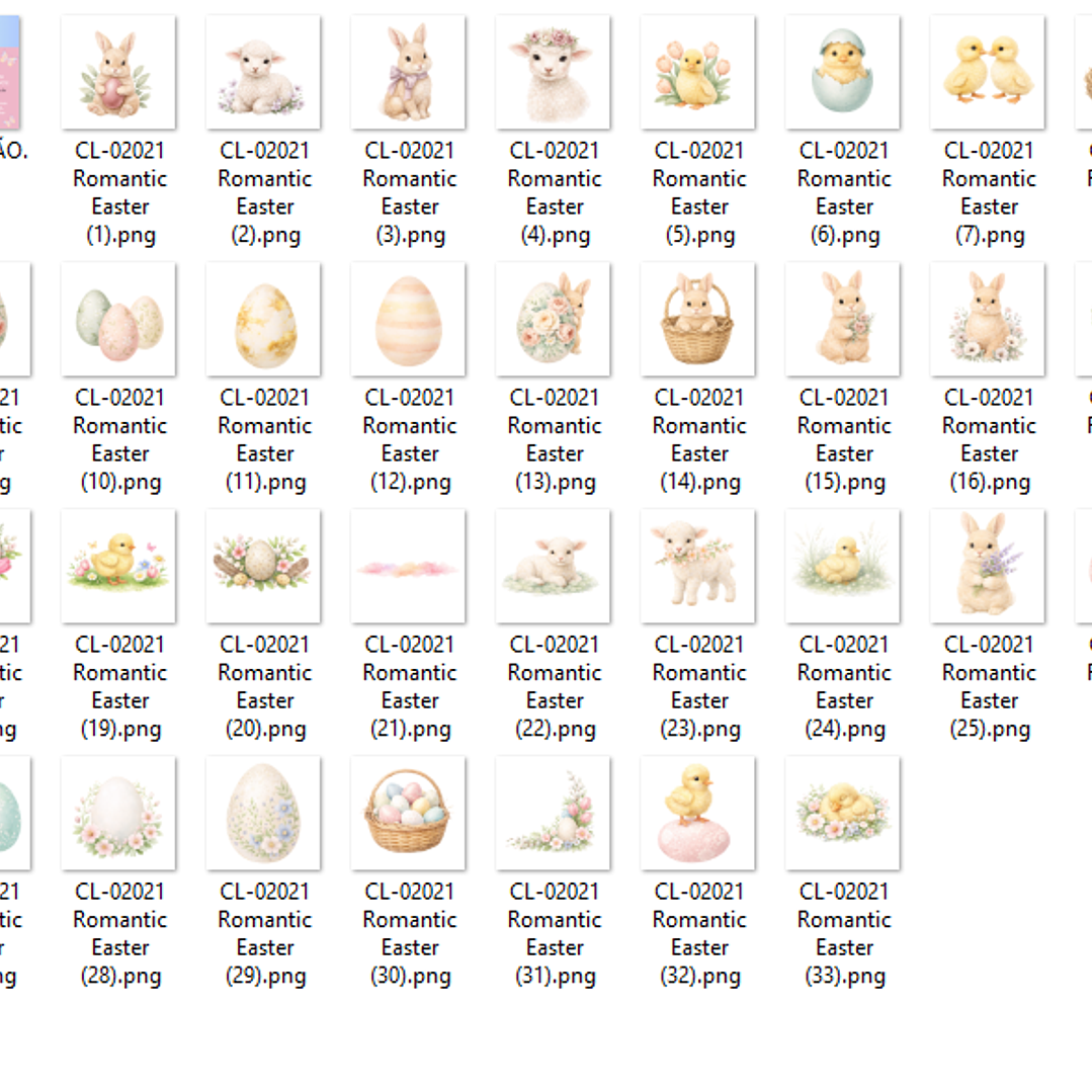 Kit Digital Páscoa Aquarela 2