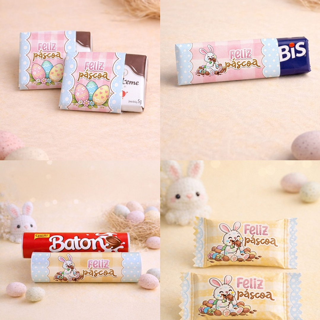 Arquivo Páscoa Cards Balinha, Bis, Batom e La Creme  1