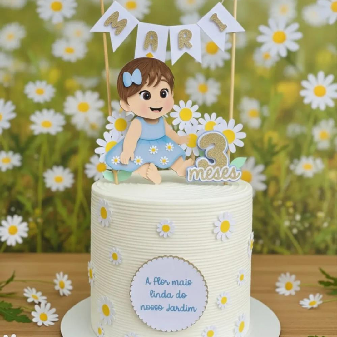 Arquivo Topo de Bolo Margaridas  1